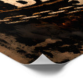Born to Ride 50e verjaardag Biker Skull Poster (Hoek)