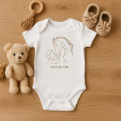 "Born to Ride" Baby Paard Bodysuit | Ruitersport