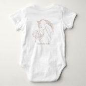 "Born to Ride" Baby Paard Bodysuit | Ruitersport (Achterkant)