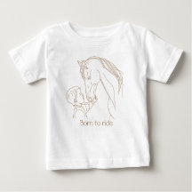"Born to Ride" Baby Paard T-shirt | Ruitersport T-