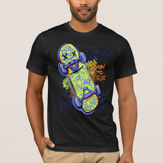 Born to ride Camiseta T-shirt (Voorkant)