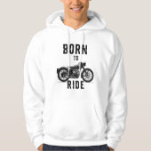 Born to Ride -  motorfiets Retro Hoodie (Voorkant)