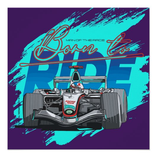 Born to ride perfect poster (Voorkant)