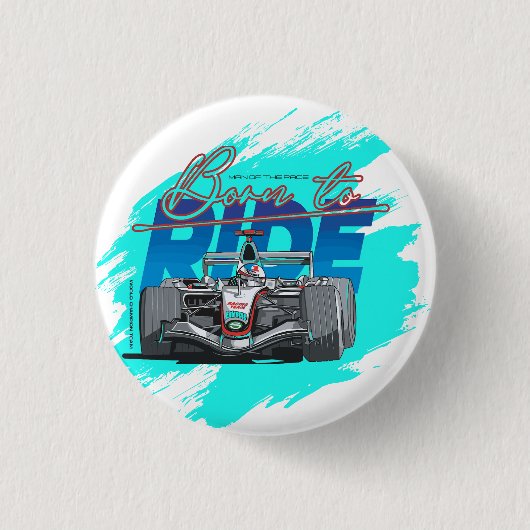 Born to ride ronde button 3,2 cm (Voorkant)