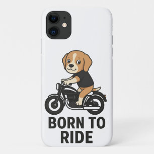 Born to Ride - Schattigee Beagle op de Sticker van Case-Mate iPhone Case