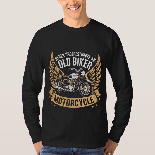 Born to Ride T-shirt met lange mouwen (Voorkant)