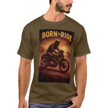 Born to Ride - T-shirt voor motorfietsen