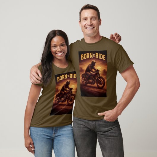Born to Ride -  T-shirt voor motorfietsen (Unisex)