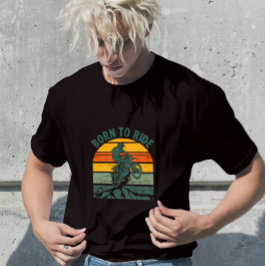 Born To Ride Vintage Motocross T-shirt