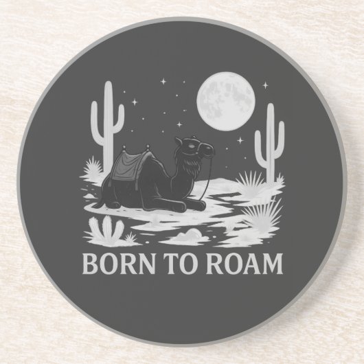 Born to Roam Zandsteen Onderzetter (Voorkant)