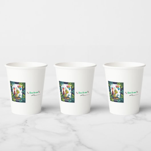 Born to Roar! Dino Paper Cup Papieren Bekers (Multi)