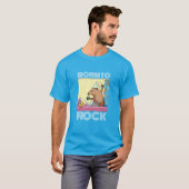 Born to Rock (bewerkbare tekst) Zingende Groundhog T-shirt (Voorkant volledig)