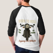 Born to Roll - Rev Machine Motorcycle T-shirt (Achterkant)