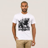 Born to rule a fierce bear the power of wildlife t-shirt (Voorkant volledig)