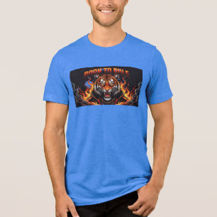 Born To Rule Blauwe T-Shirt 🔥 Krachtige Grafische