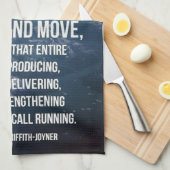 Born to Run - Workout Motivatie Theedoek (Quarter Fold)