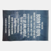 Born to Run - Workout Motivatie Theedoek (Horizontaal)