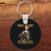Born To Serve Men Christian Boss Girl Motivational Sleutelhanger (Voorkant)