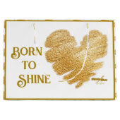 Born to Shine Grote Cadeau-tas Groot Cadeauzakje (Voorkant)