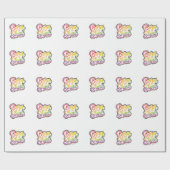 Born to Shine Pride | LGBTQ Rainbow Quote Art  Cadeaupapier (Vlak)