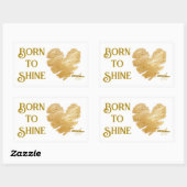 Born to Shine Sticker van Poet Adiela Akoo (Vel)