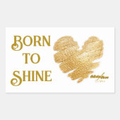 Born to Shine Sticker van Poet Adiela Akoo (Voorkant)