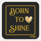 Born to Shine Stickers van Poet Adiela Akoo (Voorkant)