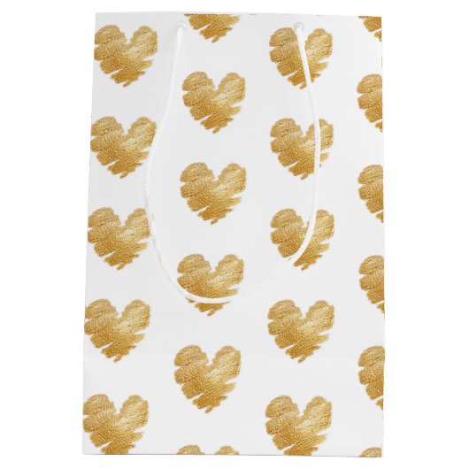 Born to Shine Wit en Goud Medium Gift Zakje (Achterkant)