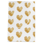 Born to Shine Wit en Goud Midden Geschenktas Medium Cadeauzakje (Achterkant)