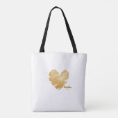 Born to Shine Witte Tote van Poet Adiela Akoo Bag (Achterkant)