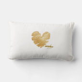 Born to Shine Witte Worpillow Kussen (Achterkant)