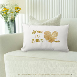 Born to Shine Witte Worpkussen Kussen