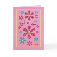 Born to Shop Note Kaart beroemd gemaakt door Adiel