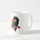 Born to Shred: The Ultimate Guitarist Mug Koffiemok (Voorkant rechts)