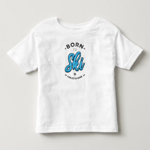 Born to ski forced kinder shirts
