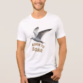 Born to Soar – Inspirational Flying Bird T-Shirt D (Voorkant)