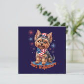 Born to Sparkle - Schattigee 4th of July Platte Ka (Staand voorkant)