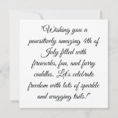 Born to Sparkle - Schattigee 4th of July Platte Ka (Achterkant)