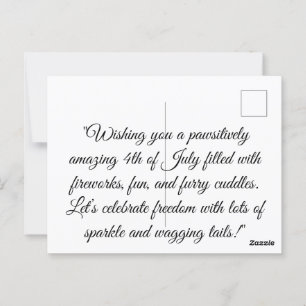 Born to Sparkle - Schattigee 4th of July Platte Ka Briefkaart