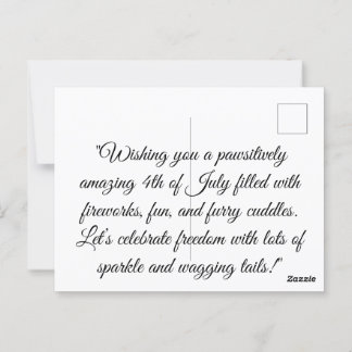 Born to Sparkle - Schattigee 4th of July Platte Ka Briefkaart