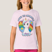 Born to Sparkle Unicorn T-shirt (Voorkant)