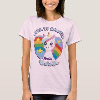Born to Sparkle Unicorn T-Shirt 