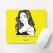 Born to Stan – K-Pop Aesthetic Girl Mouse Pad Muismat (Met muis)
