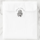 Born To Stand Out: Bold Skull Sticker (Tas)