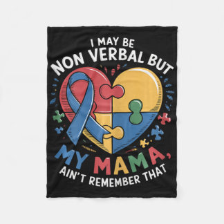 Born To Stand Out - Docent Autisme Bewustzijn INSP Fleece Deken
