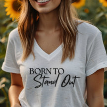 "Born to Stand Out” Motivational Quote Design