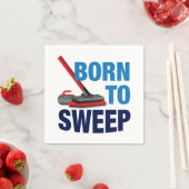 'Born to sweep' papieren servet (Insitu)
