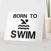 BORN TO SWIM KAART (Voorkant)