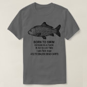 Born to swim Ocean is een T-shirt (Design voorkant)