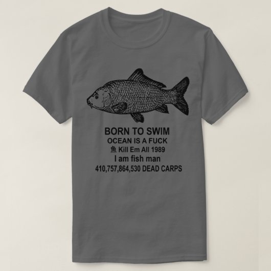 Born to swim Ocean is een T-shirt (Design voorkant)